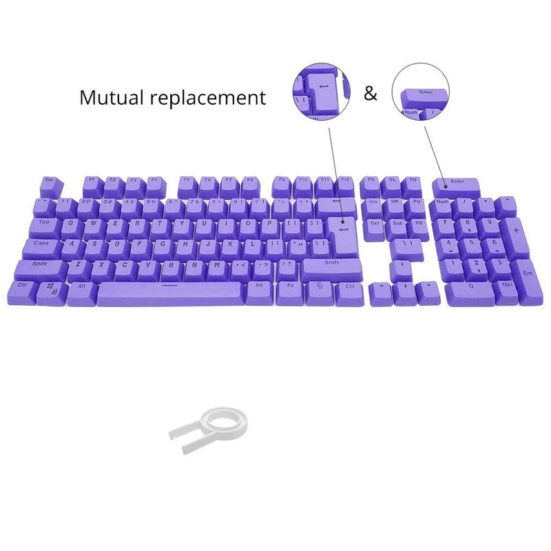 Bossi 104 Key PBT Backlit Keycaps - Purple - أكسسوار لوحة مفاتيح